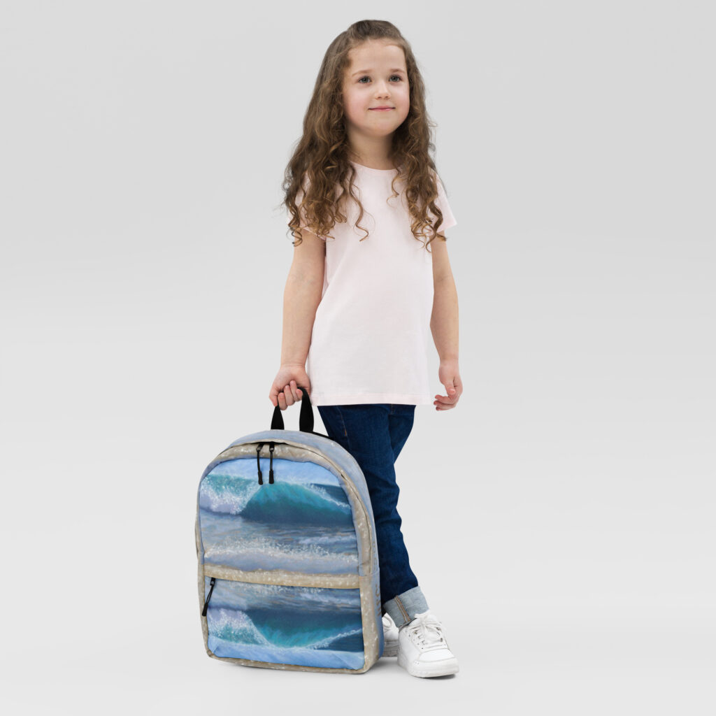 Wave of Comfort Pastel Painting Backpack