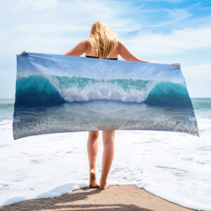 Wave of Comfort Pastel Painting Towel