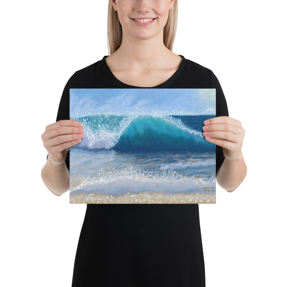 Wave of Comfort Pastel Painting Poster - Image 2