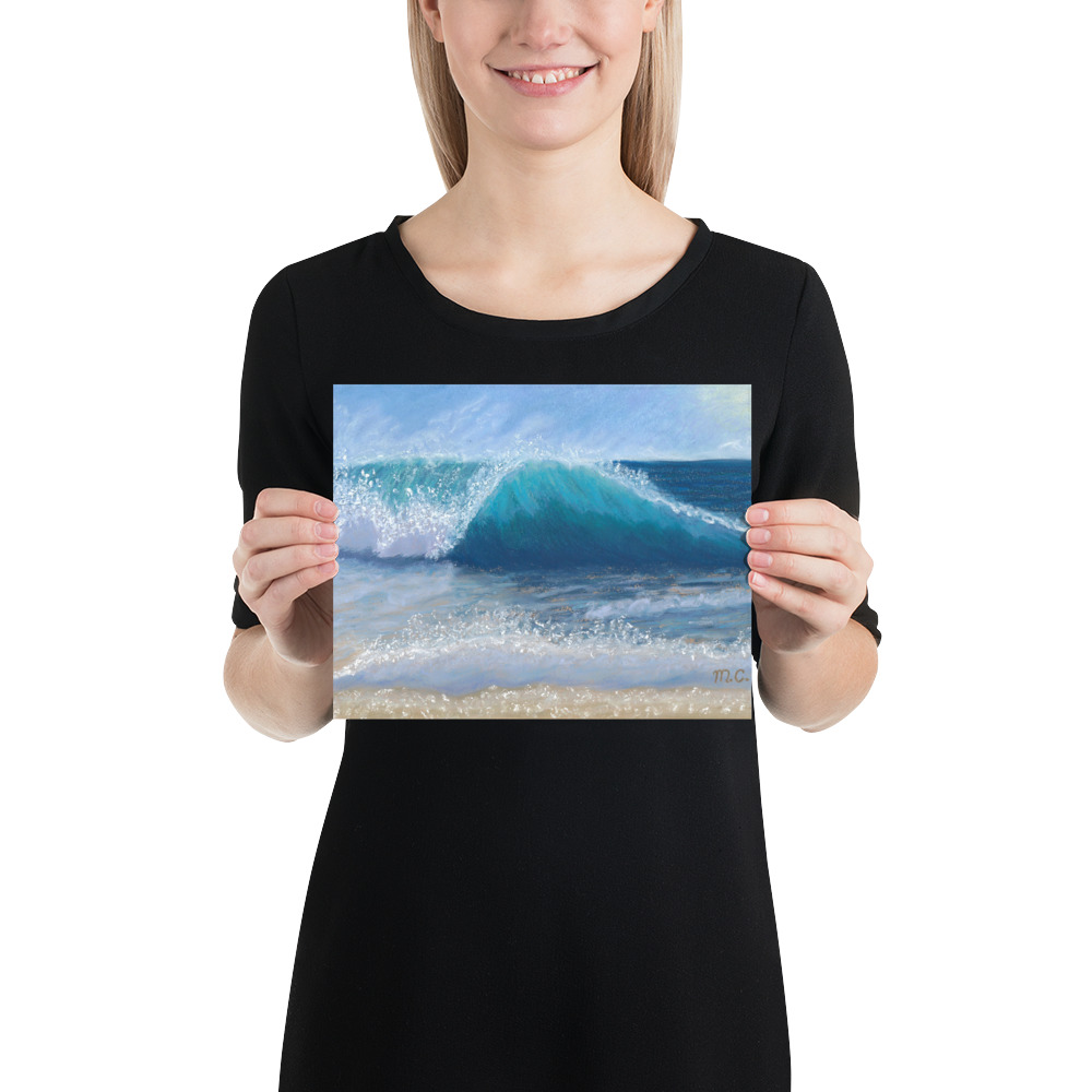 Wave of Comfort Pastel Painting Poster - Image 5